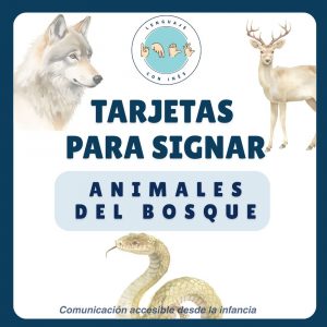Tarjetas animales del bosque