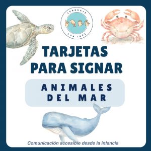 Tarjetas animales del mar