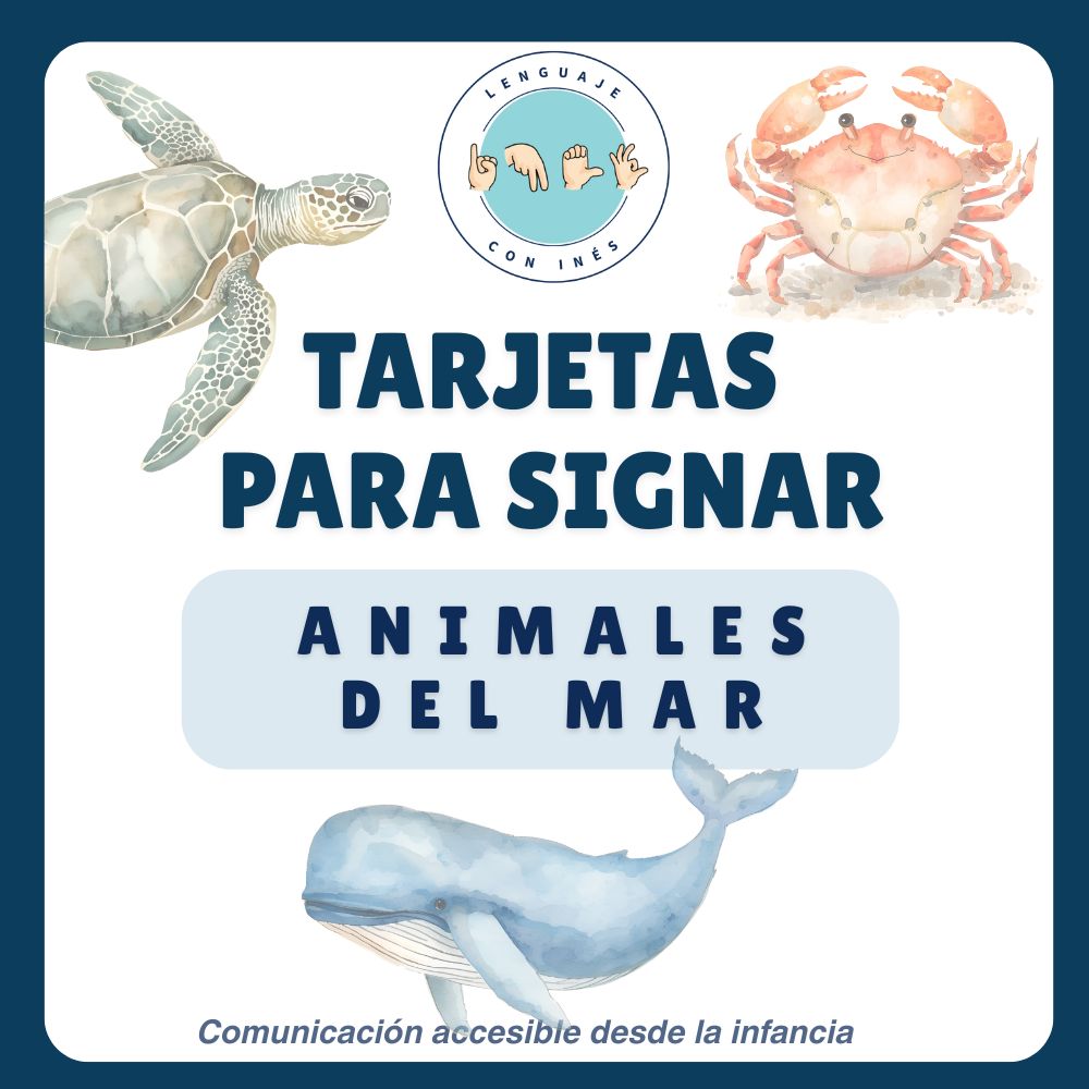Tarjetas animales del mar